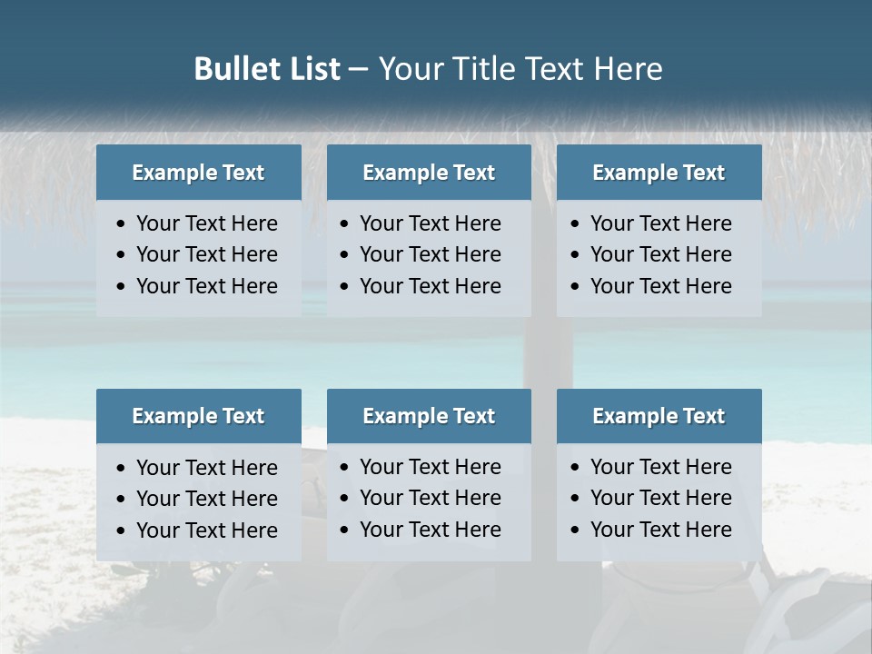 Tanning Travel Caribbean PowerPoint Template