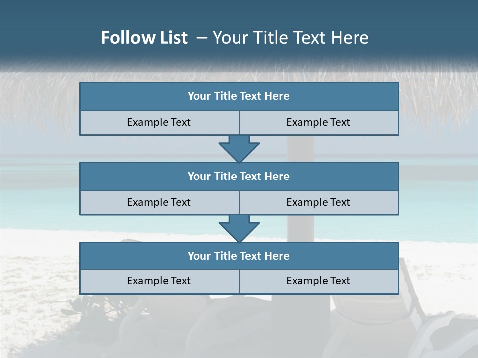 Tanning Travel Caribbean PowerPoint Template