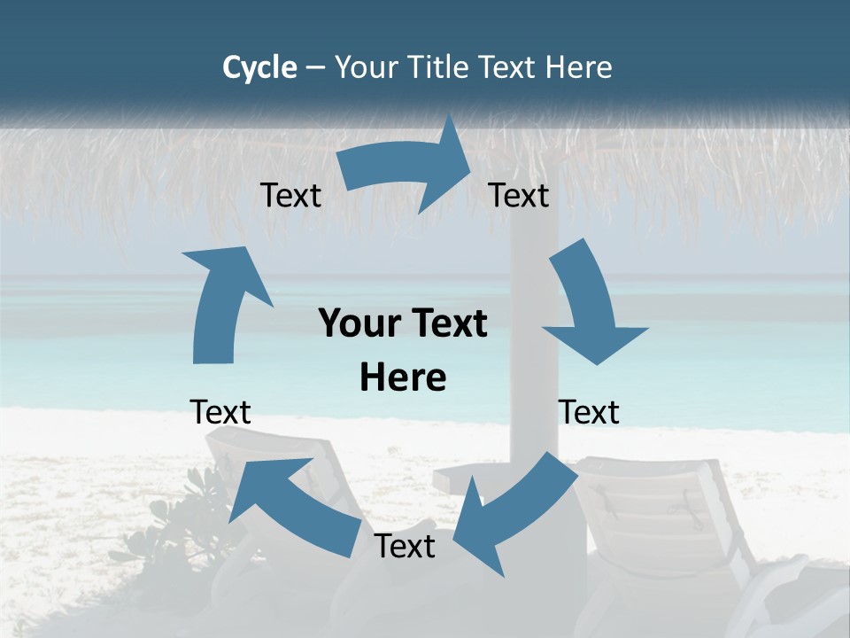 Tanning Travel Caribbean PowerPoint Template