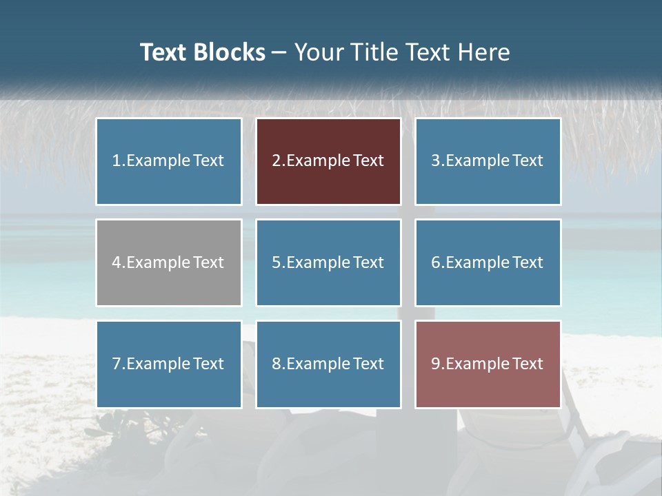 Tanning Travel Caribbean PowerPoint Template