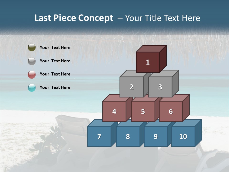 Tanning Travel Caribbean PowerPoint Template