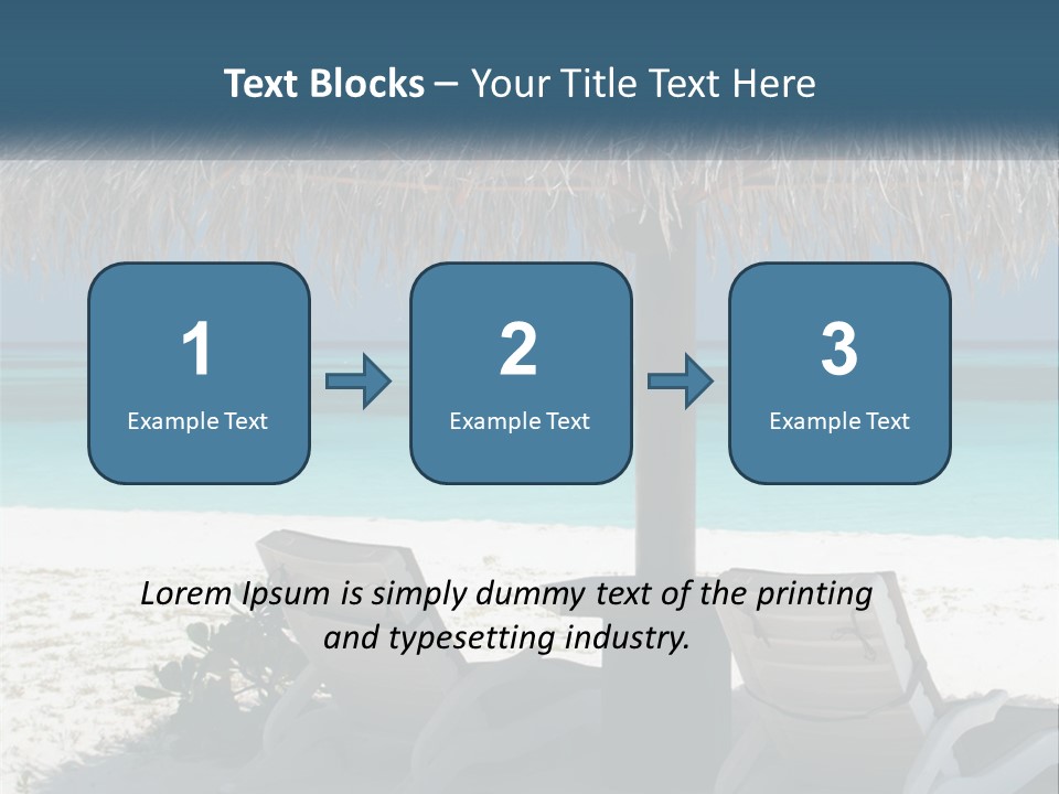 Tanning Travel Caribbean PowerPoint Template