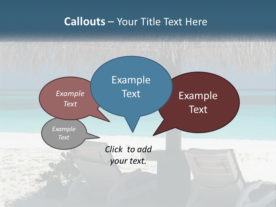 Tanning Travel Caribbean PowerPoint Template