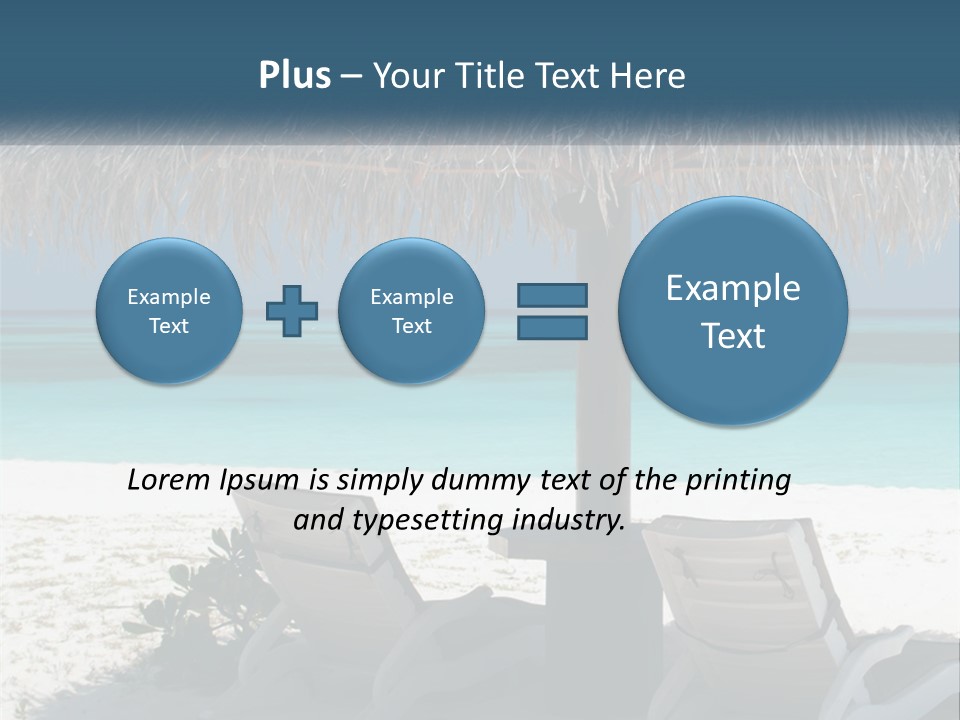 Tanning Travel Caribbean PowerPoint Template