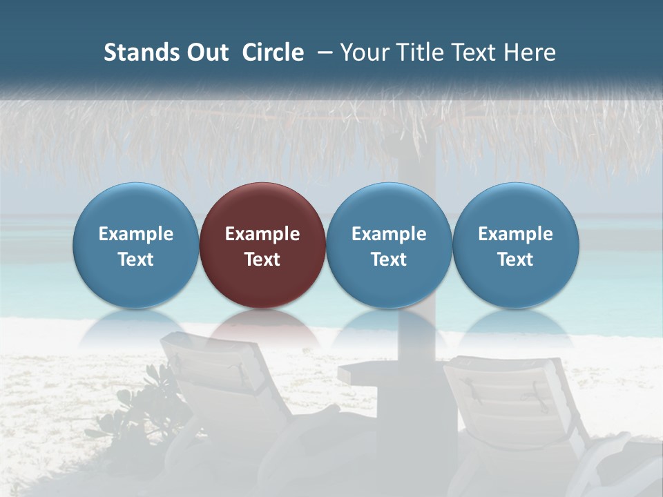 Tanning Travel Caribbean PowerPoint Template