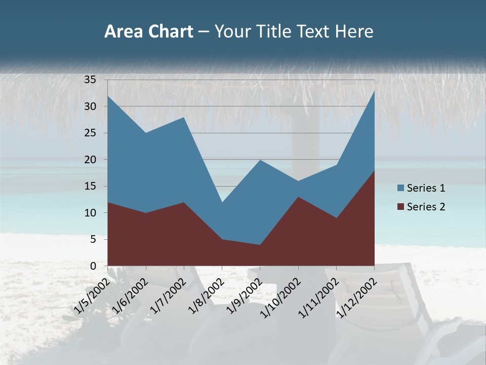 Tanning Travel Caribbean PowerPoint Template