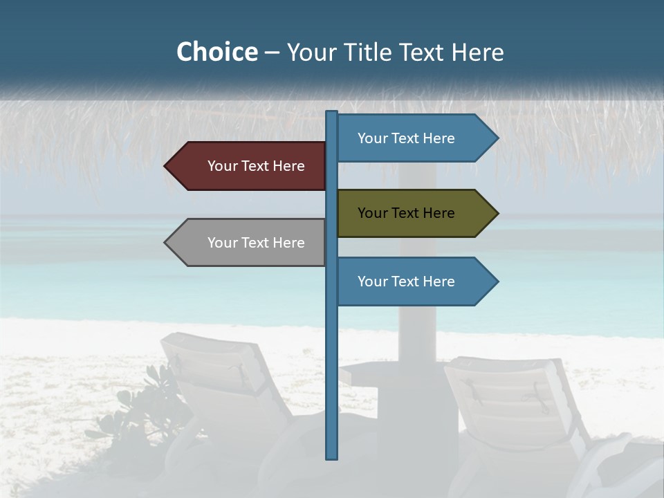 Tanning Travel Caribbean PowerPoint Template