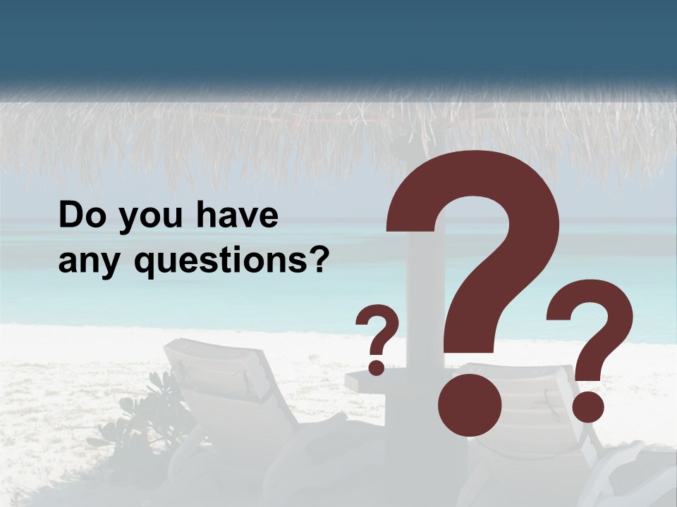 Tanning Travel Caribbean PowerPoint Template