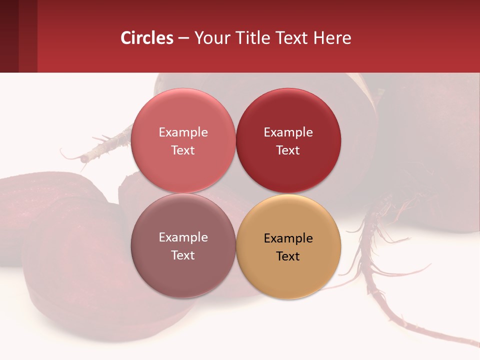 A Bunch Of Beets Sitting On Top Of A White Table PowerPoint Template