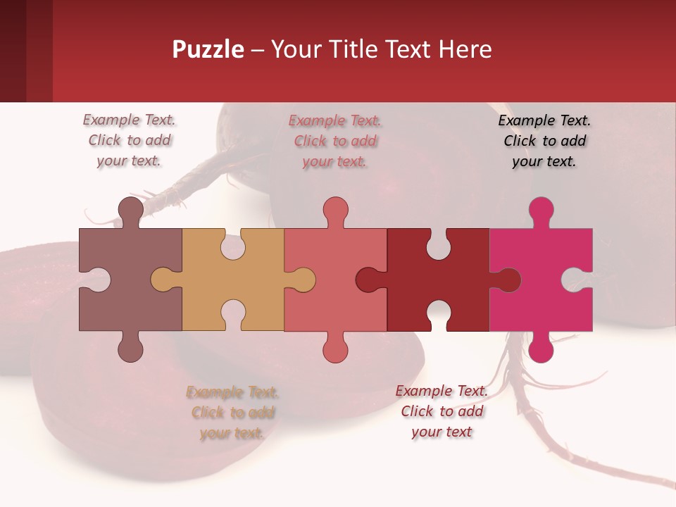 A Bunch Of Beets Sitting On Top Of A White Table PowerPoint Template