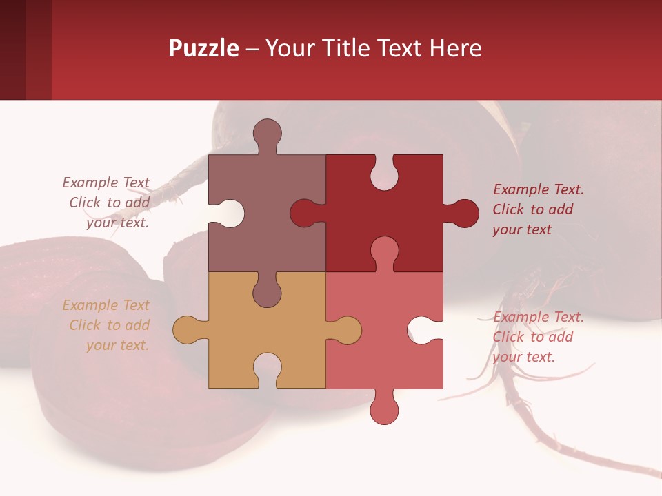 A Bunch Of Beets Sitting On Top Of A White Table PowerPoint Template