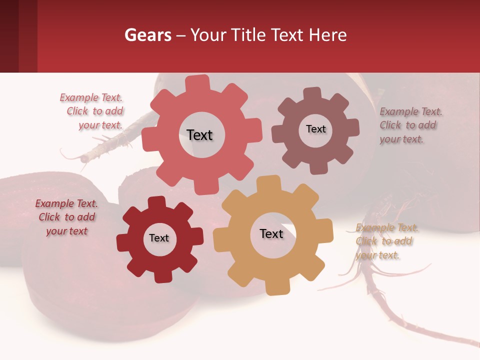 A Bunch Of Beets Sitting On Top Of A White Table PowerPoint Template