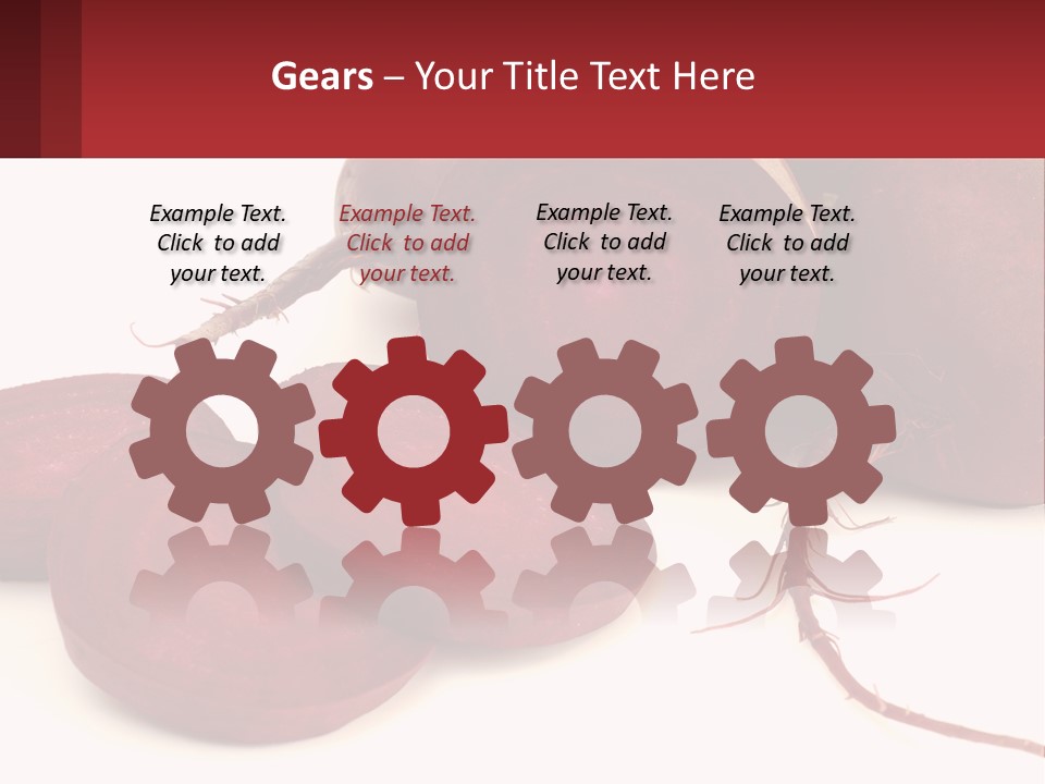 A Bunch Of Beets Sitting On Top Of A White Table PowerPoint Template