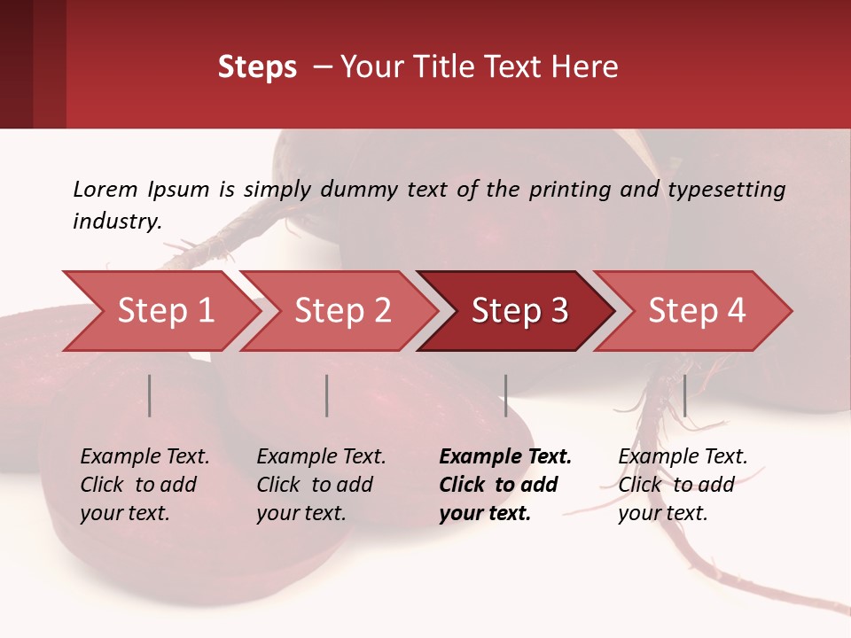A Bunch Of Beets Sitting On Top Of A White Table PowerPoint Template