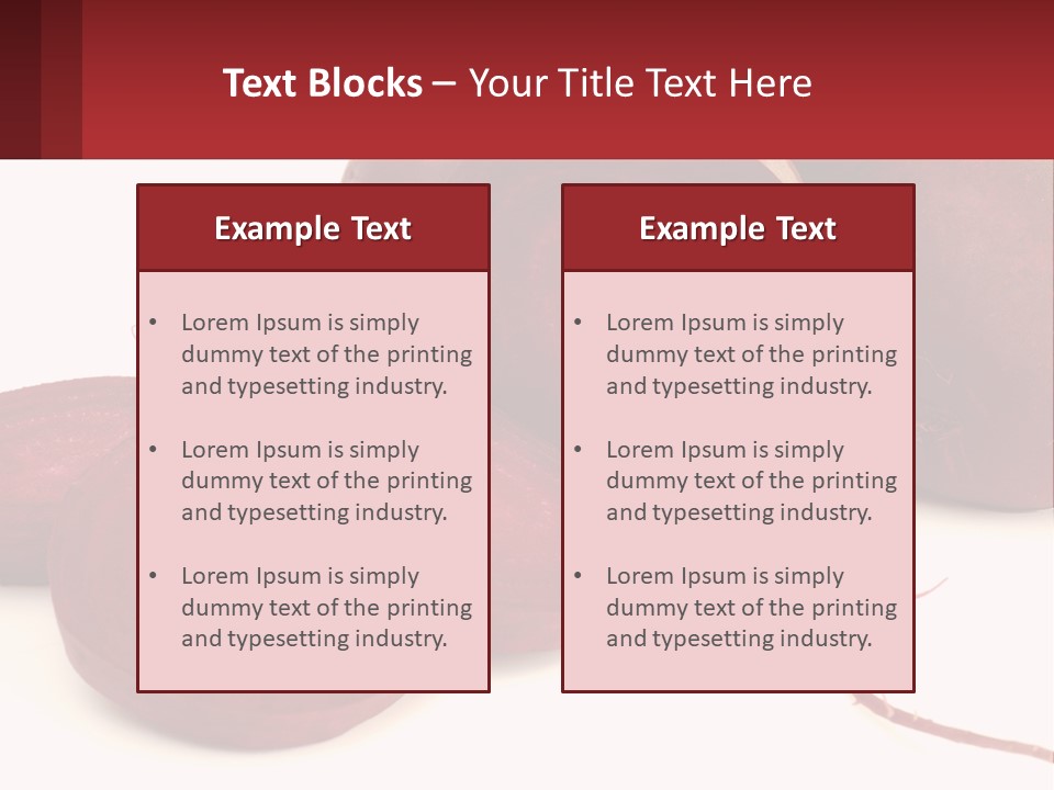 A Bunch Of Beets Sitting On Top Of A White Table PowerPoint Template