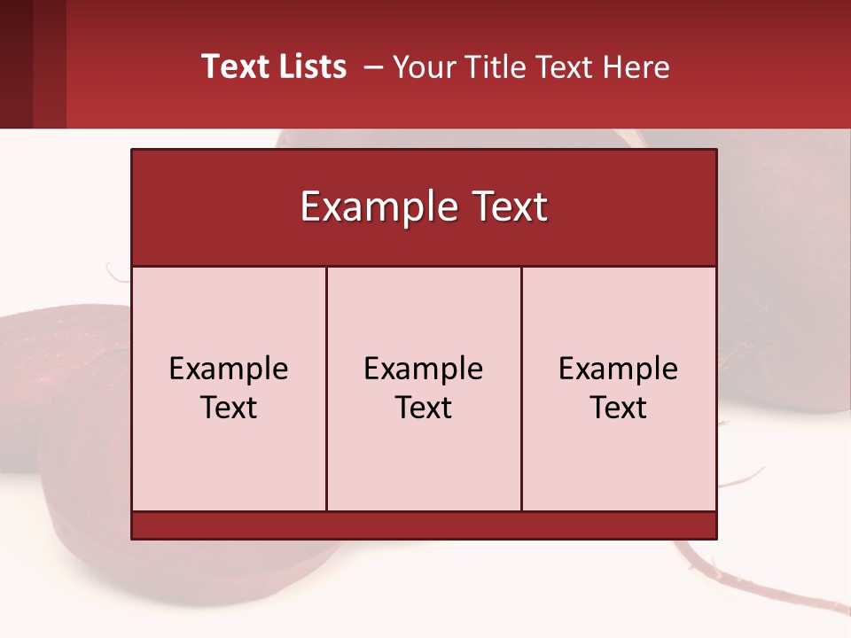 A Bunch Of Beets Sitting On Top Of A White Table PowerPoint Template