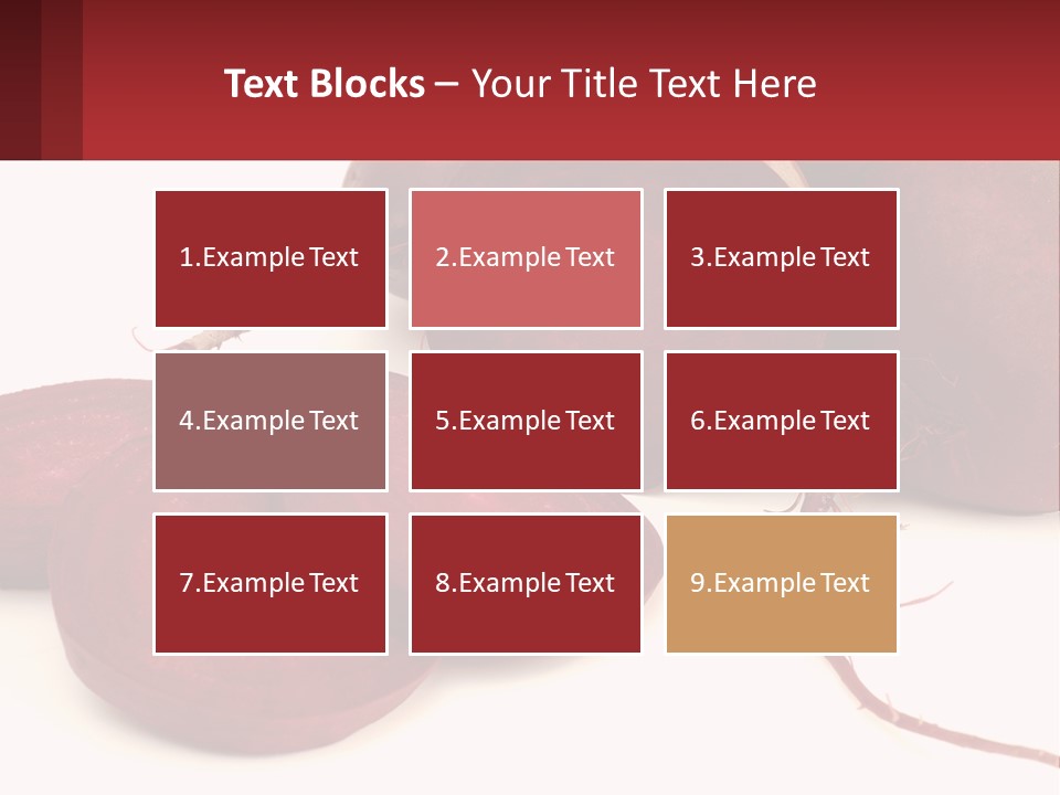 A Bunch Of Beets Sitting On Top Of A White Table PowerPoint Template