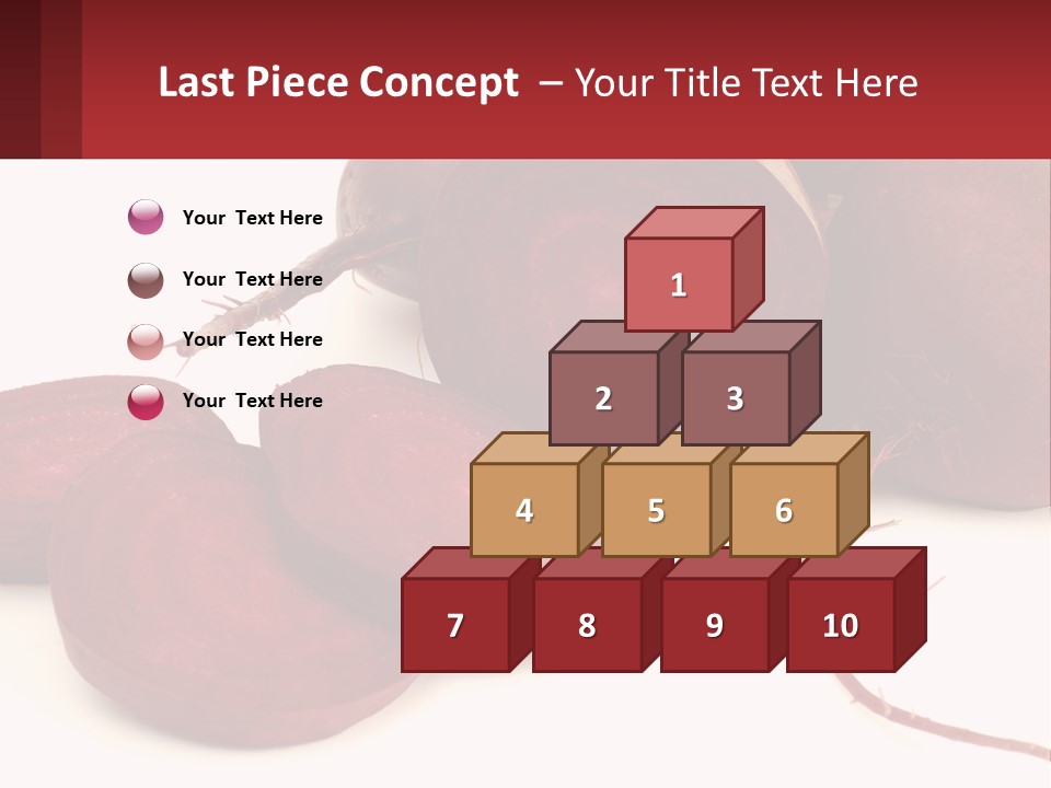 A Bunch Of Beets Sitting On Top Of A White Table PowerPoint Template