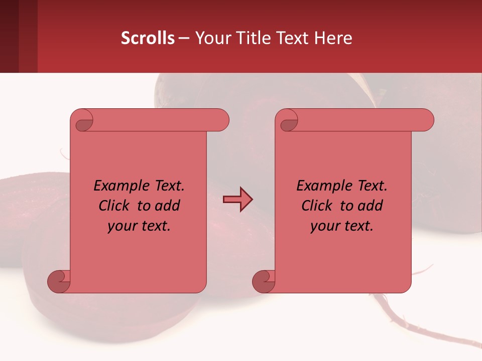 A Bunch Of Beets Sitting On Top Of A White Table PowerPoint Template