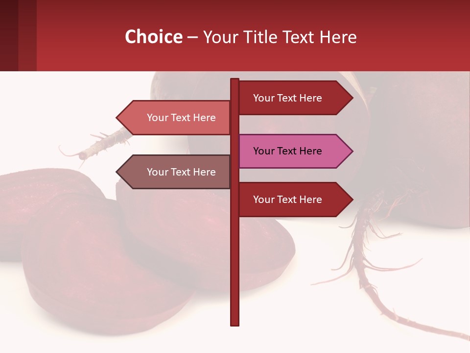 A Bunch Of Beets Sitting On Top Of A White Table PowerPoint Template
