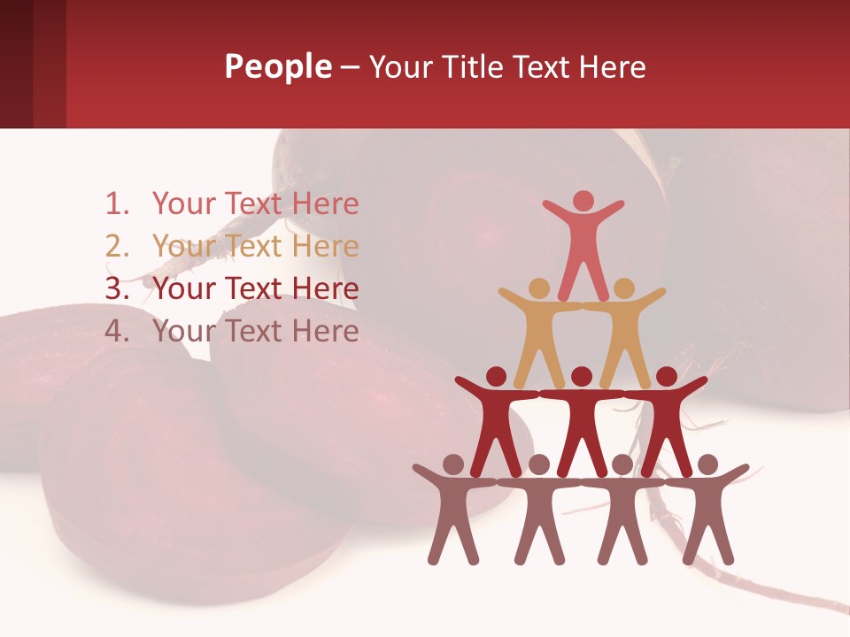 A Bunch Of Beets Sitting On Top Of A White Table PowerPoint Template