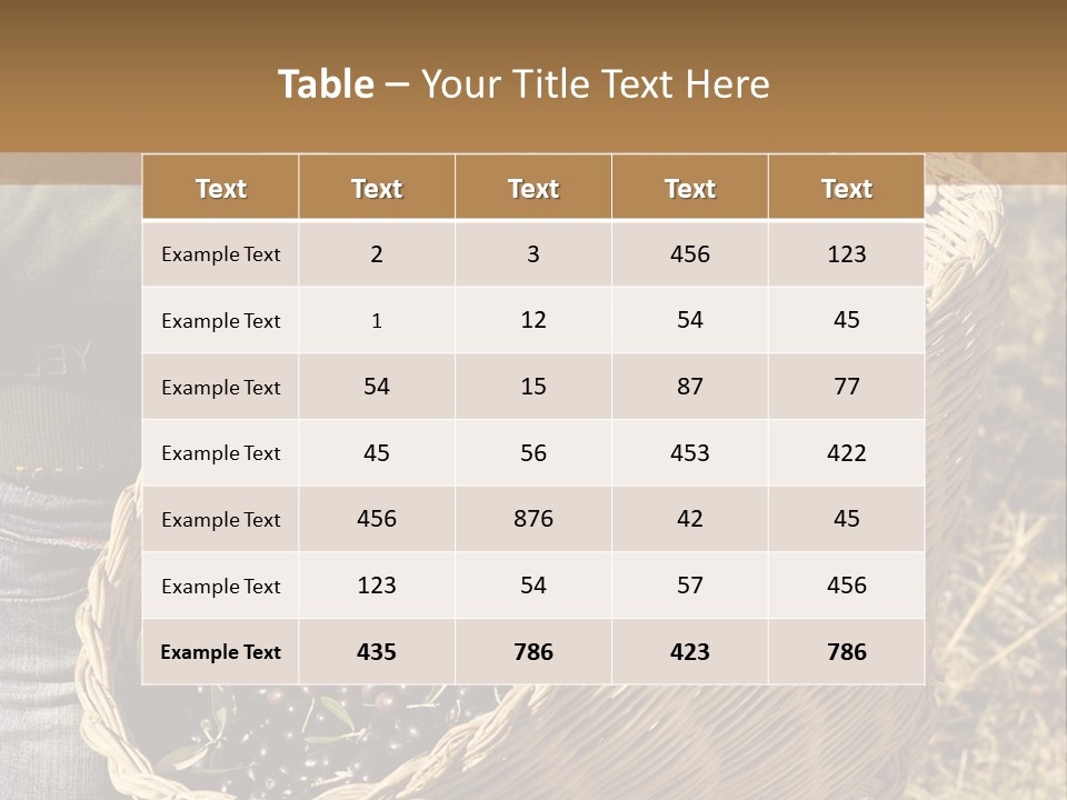 Tradition Mediterranean Harvest PowerPoint Template