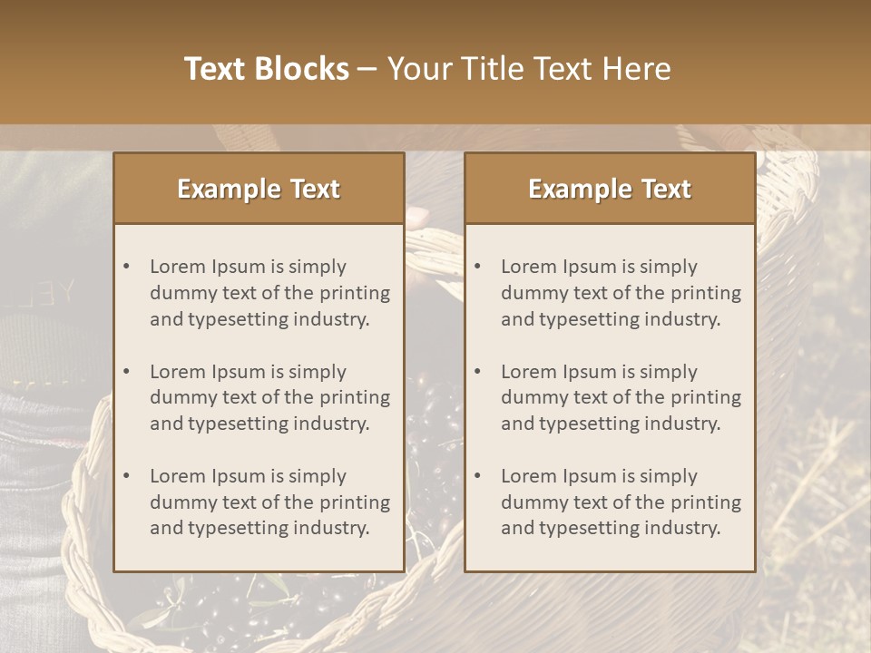 Tradition Mediterranean Harvest PowerPoint Template