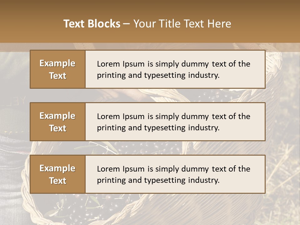 Tradition Mediterranean Harvest PowerPoint Template