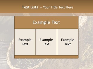 Tradition Mediterranean Harvest PowerPoint Template