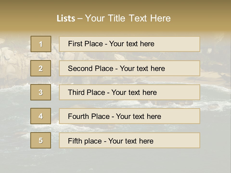 Tayrona Splash Water PowerPoint Template