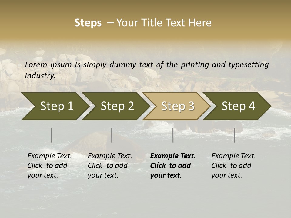 Tayrona Splash Water PowerPoint Template