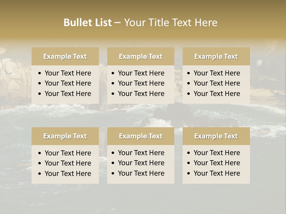 Tayrona Splash Water PowerPoint Template