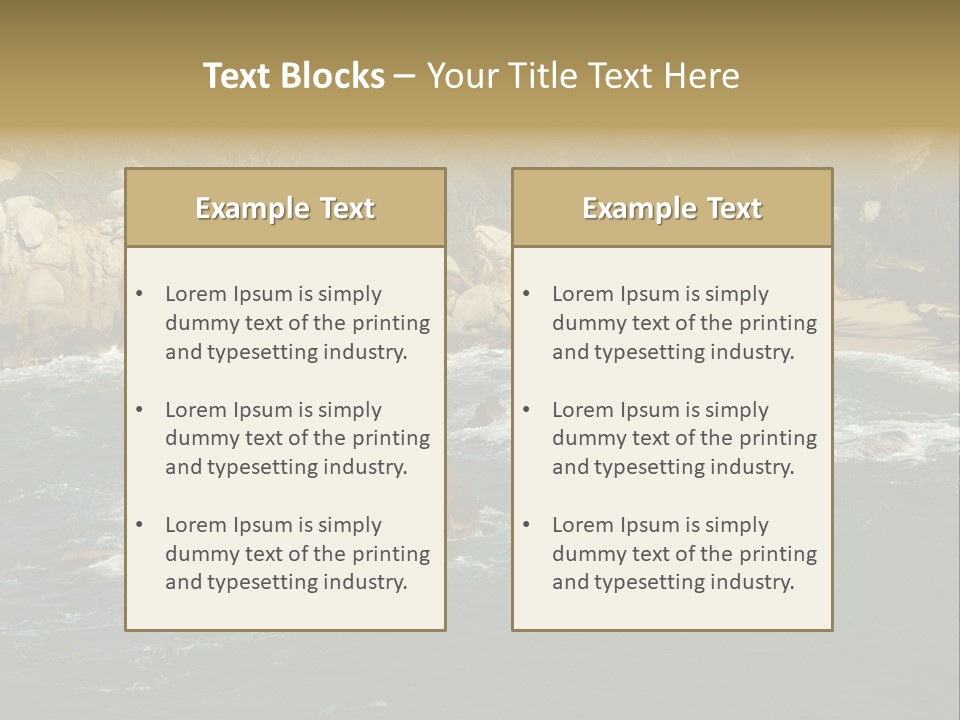 Tayrona Splash Water PowerPoint Template