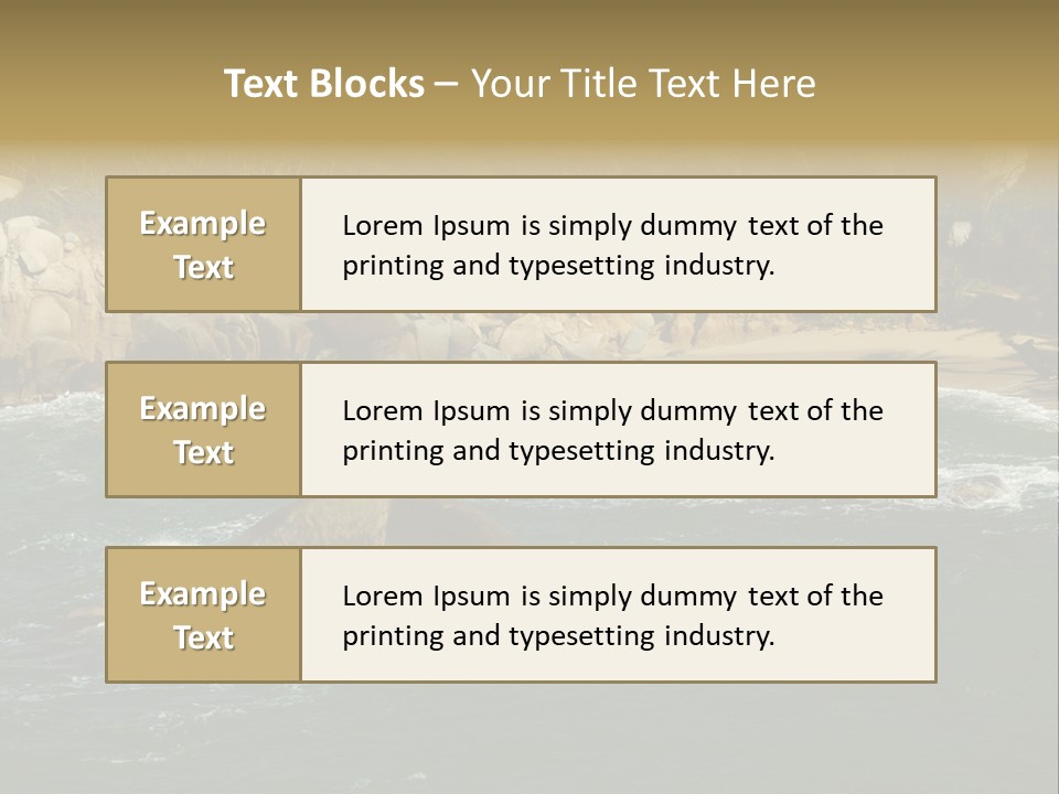 Tayrona Splash Water PowerPoint Template