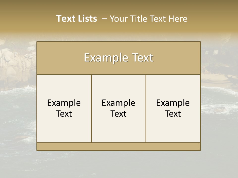 Tayrona Splash Water PowerPoint Template
