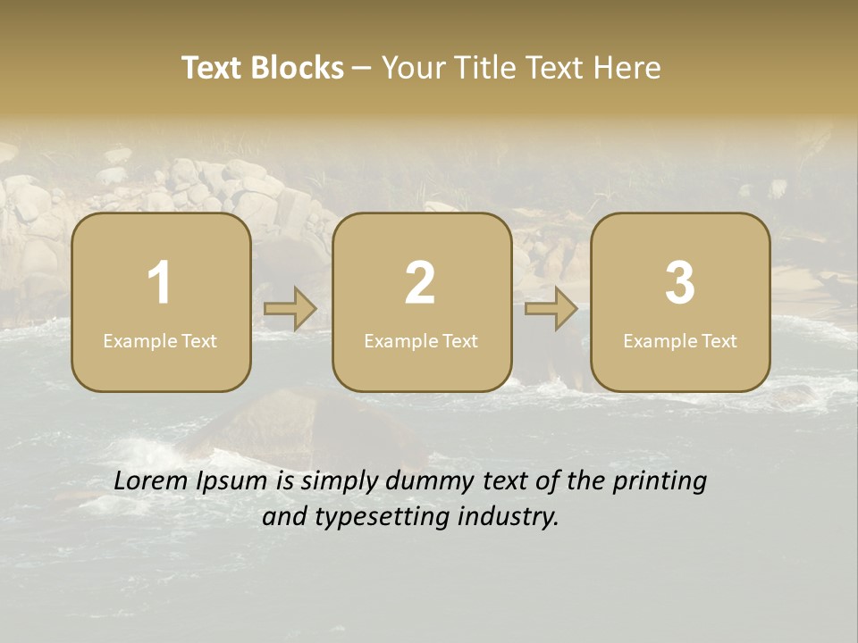 Tayrona Splash Water PowerPoint Template