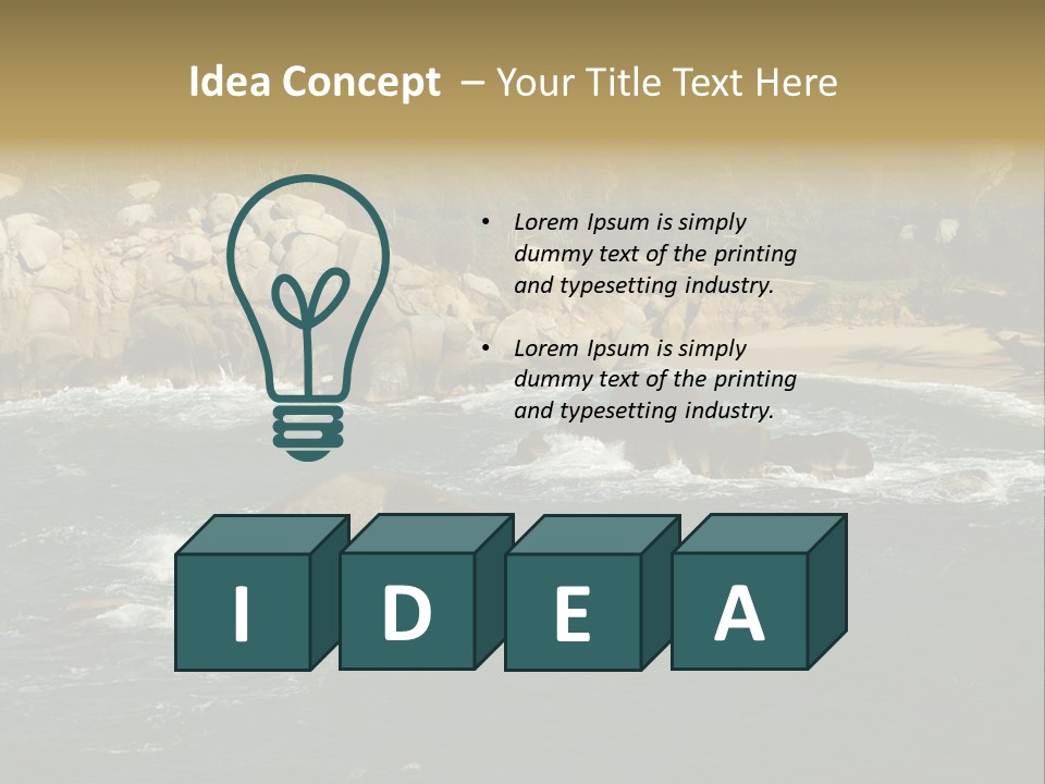 Tayrona Splash Water PowerPoint Template