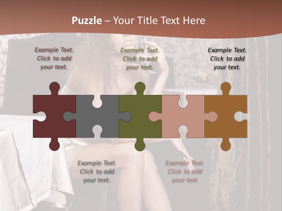 Femininity Elegance Cafe PowerPoint Template