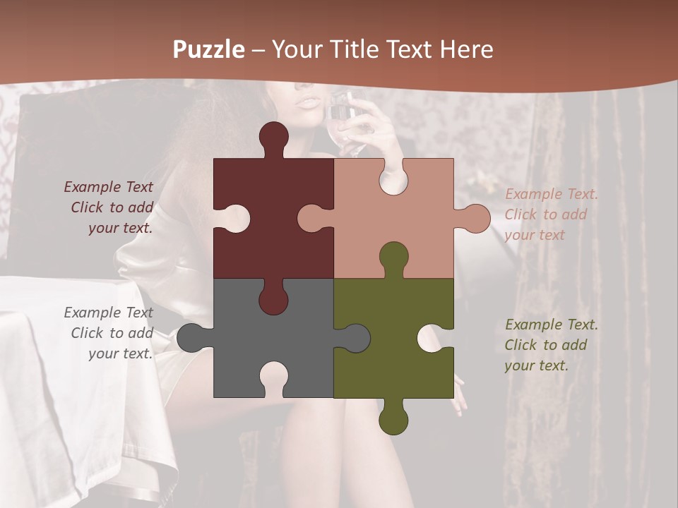 Femininity Elegance Cafe PowerPoint Template