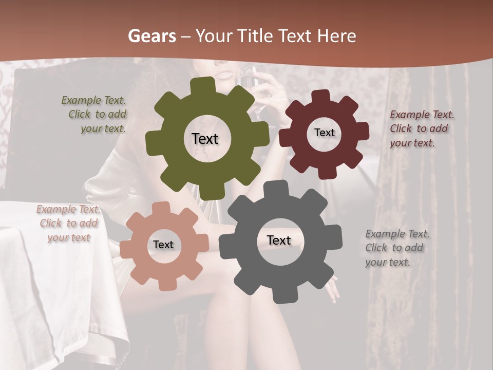 Femininity Elegance Cafe PowerPoint Template