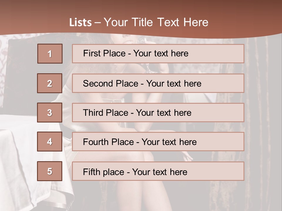 Femininity Elegance Cafe PowerPoint Template