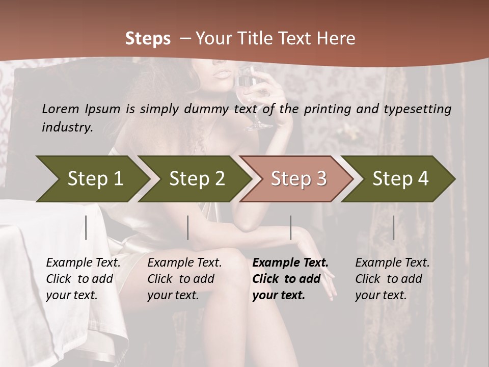 Femininity Elegance Cafe PowerPoint Template