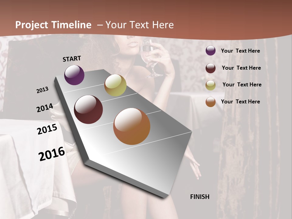 Femininity Elegance Cafe PowerPoint Template