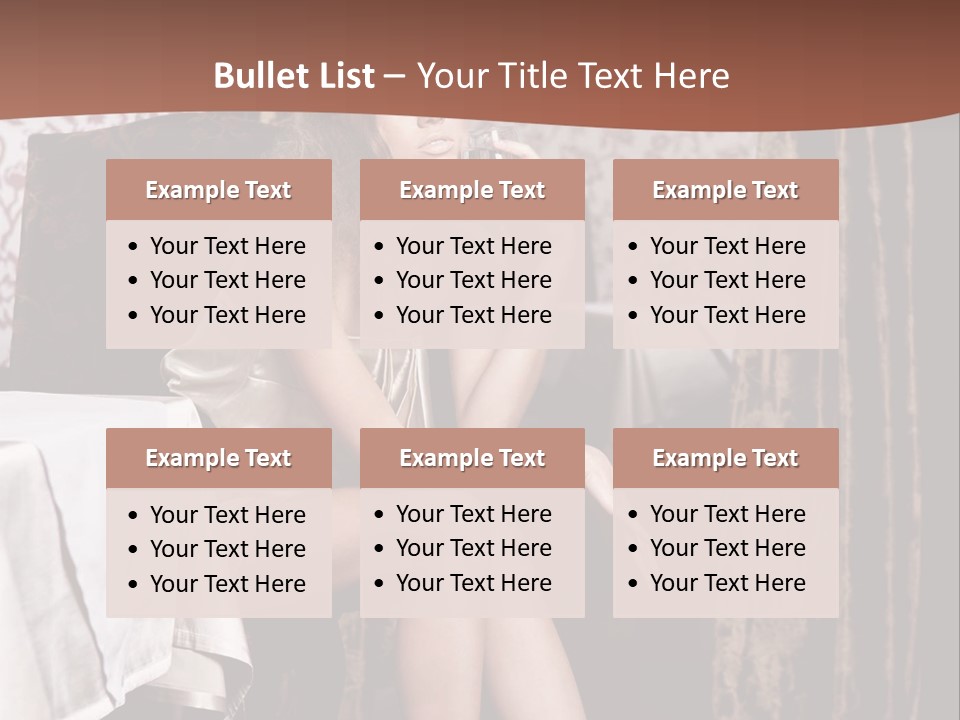 Femininity Elegance Cafe PowerPoint Template