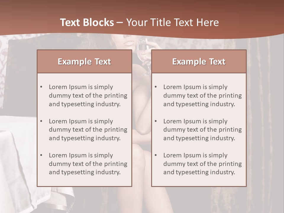 Femininity Elegance Cafe PowerPoint Template