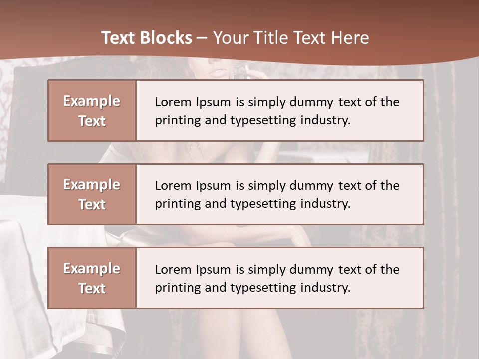 Femininity Elegance Cafe PowerPoint Template