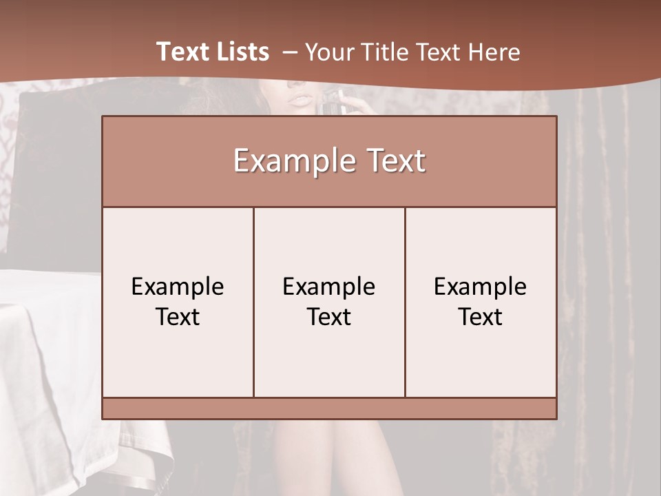 Femininity Elegance Cafe PowerPoint Template