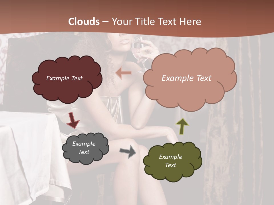 Femininity Elegance Cafe PowerPoint Template