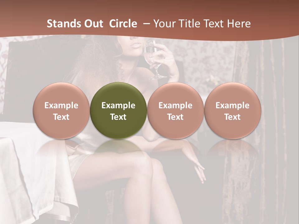 Femininity Elegance Cafe PowerPoint Template