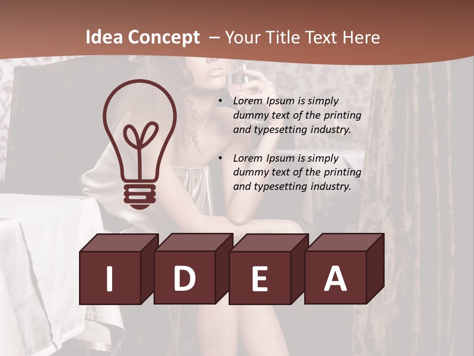 Femininity Elegance Cafe PowerPoint Template